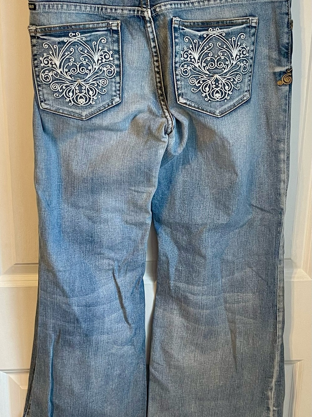 Adiktd Women’s 10 W31 L33 Bootcut Jeans Embroidered Pockets Y2K Western